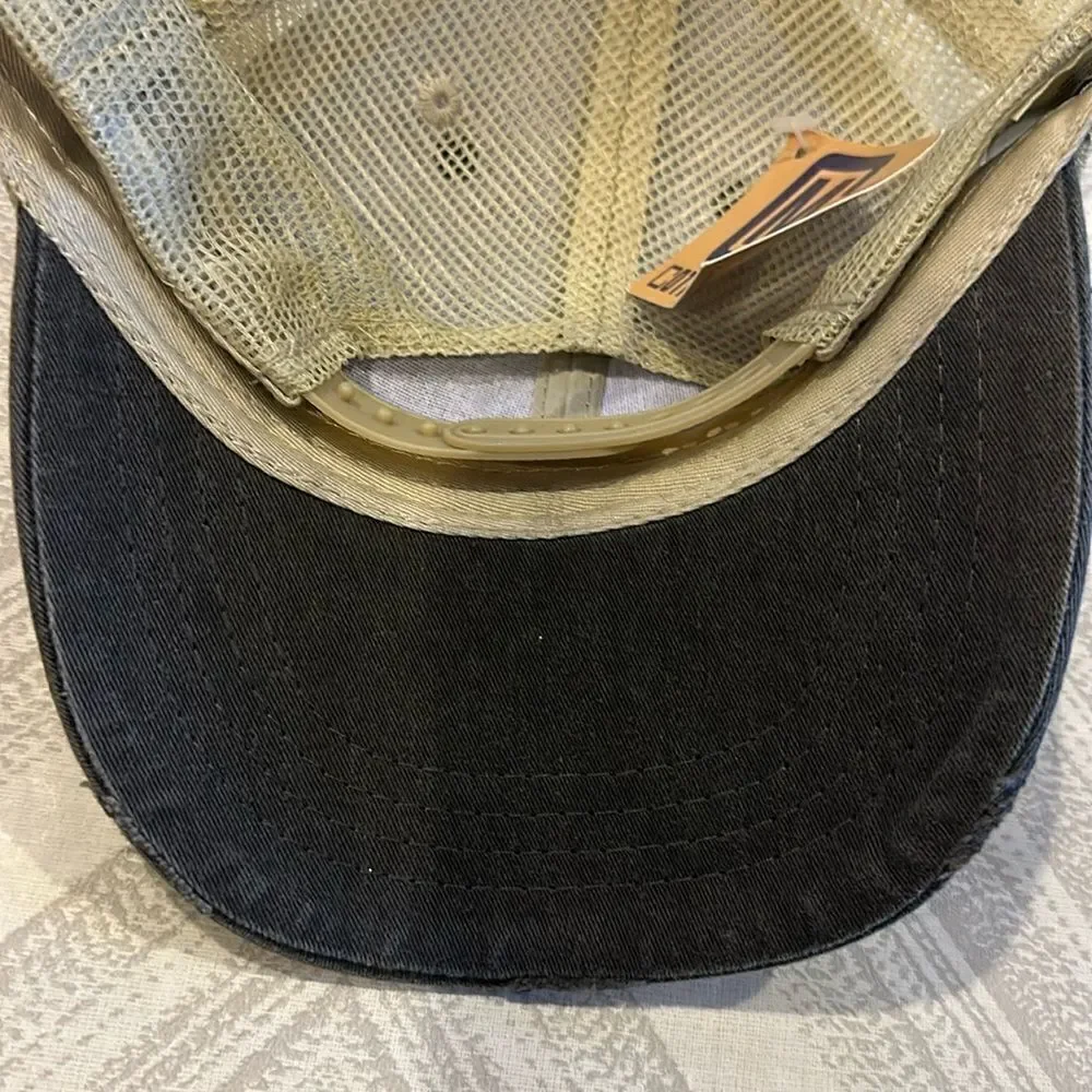Cotton Mule Grey Distressed 212 Adjustable Trucker Hat